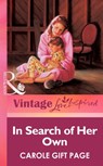 In Search Of Her Own (Mills & Boon Vintage Love Inspired) - Carole Gift Page - 9781472064066