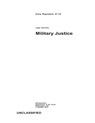 Military Justice - Department Of the Army - 9781494806453