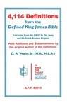 4,114 Definitions from the Defined King James Bible - D A Waite - 9781568480756