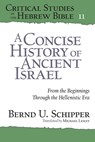 A Concise History of Ancient Israel - Bernd U. (Humboldt University) Schipper - 9781575067322