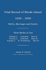 Vital Record of Rhode Island 1636-1850: Births, Marriages and Deaths: Cranston, Johnston, and North Providence, Rhode Island - James N. Arnold - 9781596411487