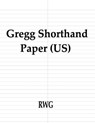 Gregg Shorthand Paper (US) - Rwg - 9781607969983