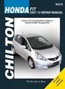 Honda Fit (07 - 13) (Chilton) - Haynes Publishing - 9781620922026