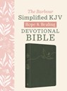 The Hope & Healing Devotional Bible [Dark Sage Doves]: Barbour Simplified King James Version - Barbour Bibles - 9781636098913
