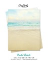 Pastel Beach Stationery Paper - Crafterly Paperie - 9781636571317