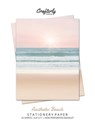 Aesthetic Beach Stationery Paper - Crafterly Paperie - 9781636571355
