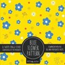Blue Flower Pattern Scrapbook Paper Pad - Crafty as Ever - 9781636572246
