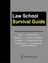 Law School Survival Guide: Outlines and Case Summaries for Torts, Civil Procedure, Property, Contracts & Sales, Evidence, Constitutional Law, Criminal Law, Constitutional Criminal Procedure - J. Teller - 9781681090733