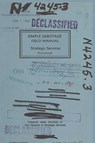Simple Sabotage Field Manual - U S Office of Strategic Services ; United States Off Strategic Services - 9781684111428