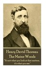 Henry David Thoreau - The Maine Woods: "The mass of men lead lives of quiet desperation." - Henry David Thoreau - 9781785435249