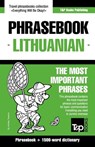 English-Lithuanian phrasebook & 1500-word dictionary - Andrey Taranov - 9781787162624