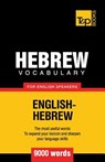 Hebrew vocabulary for English speakers - 9000 words - Andrey Taranov - 9781787164093