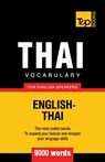 Thai vocabulary for English speakers - 9000 words - Andrey Taranov - 9781787672291