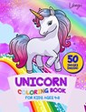 Unicorn Coloring Book for Kids Ages 4-8: A beautiful collection of 50 unicorns illustrations for hours of fun! - Vunzi Press - 9781795051507