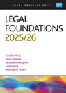 Legal Foundations 2025/26 - Browne ; Bamford - 9781805021704