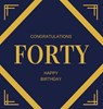 Happy 40th Birthday Guest Book (Hardcover) - Lulu and Bell - 9781839900020