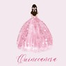 Quinceanera Guest Book with pink dress (hardback) - Lulu And Bell - 9781839903274