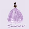 Quinceanera Guest Book with purple dress (hardback) - Lulu And Bell - 9781839903342