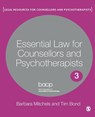 Essential Law for Counsellors and Psychotherapists - MITCHELS,  Barbara ; Bond, Tim - 9781848608863
