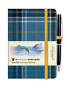 Waverley Blue Loch Tartan cloth mini notebook with pen - Waverley Scotland - 9781849345620