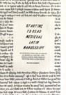 Starting to Read Medieval Latin Manuscript - David Gosden - 9781897853221
