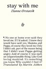 Stay with Me - Hanne Orstavik - 9781916751088