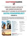 Create and Update an Unresourced Project using Elecosoft (Asta) Powerproject Version 16 - Paul E Harris - 9781925185812
