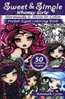 Sweet & Simple Mermaids & More to Color Pocket-Sized Coloring Book - Hannah Lynn - 9781985695283