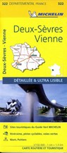 Deux-Sevres, Vienne - Michelin Local Map 322 -  - 9782067202245
