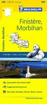 Finistere, Morbihan - Michelin Local Map 308 -  - 9782067210035