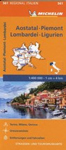 Michelin Aostatal, Piemont, Lombardei und Ligurien -  - 9782067228450
