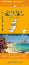 Spain East, Valencia, Murcia - Michelin Regional Map 577 -  - 9782067259041