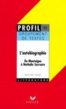 Profil - L'autobiographie - Adeline Lesot ; Georges Decote - 9782218947582