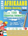 LEARN AFRIKAANS WHILE HAVING FUN! - FOR ADULTS - Linguas Classics - 9782385112226
