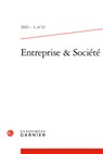 Entreprise & Societe 2023-1,13 - Classiques Garnier - 9782406150473