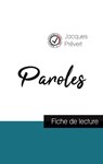 Paroles de Jacques Prevert (fiche de lecture et analyse complete de l'oeuvre) - Jacques Prevert - 9782759303489