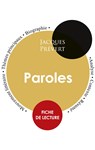 Fiche de lecture Paroles (Etude integrale) - Jacques Prevert - 9782759303670