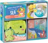 Baby's First Gift Set Under the Sea: Soft Baby Wash Mitt for Toddlers 1-3, Stroller Book, Waterproof Bath Books - Best Newborn Baby Gifts - Crackboom! Books - 9782898025914