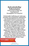 Reformbedürftige Volksinitiative - Georg Kreis - 9783038101741