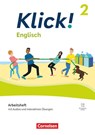 Klick! Band 2: 6. Schuljahr. Englisch - Arbeitsheft mit Audios und interaktiven Übungen - Petra Spengler ; Gabriela Stanka - 9783060366651