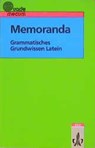 Memoranda. Grammatisches Grundwissen Latein - Thomas Meyer - 9783126152006
