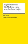Die Moderne - ein unvollendetes Projekt - Jürgen Habermas - 9783150148693