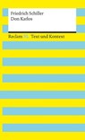 Don Karlos. Textausgabe mit Kommentar und Materialien - Friedrich Schiller - 9783150161517