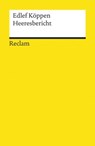 Heeresbericht - Edlef Köppen ; Jens Malte Fischer - 9783159607009