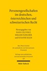 Personengesellschaften im deutschen, österreichischen und schweizerischen Recht - Hans-Ueli Vogt ; Holger Fleischer ; Susanne Kalss - 9783161705823