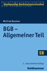 BGB - Allgemeiner Teil - Winfried Boecken ; Stefan Korioth - 9783170299054