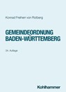 Gemeindeordnung Baden-Württemberg - Konrad Freiherr Von Rotberg - 9783170443280