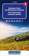 Switzerland map of public transport -  - 9783259018521