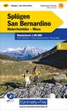 Splügen-San Bernardino, Hinterrheintäler, Misox Wanderkarte nr. 27 -  - 9783259022276