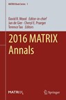 2016 MATRIX Annals - Jan de Gier ; Cheryl E. Praeger ; Terence Tao - 9783319722986
